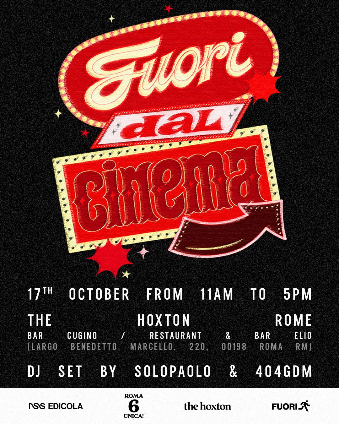 FUORI DAL CINEMA PARTY