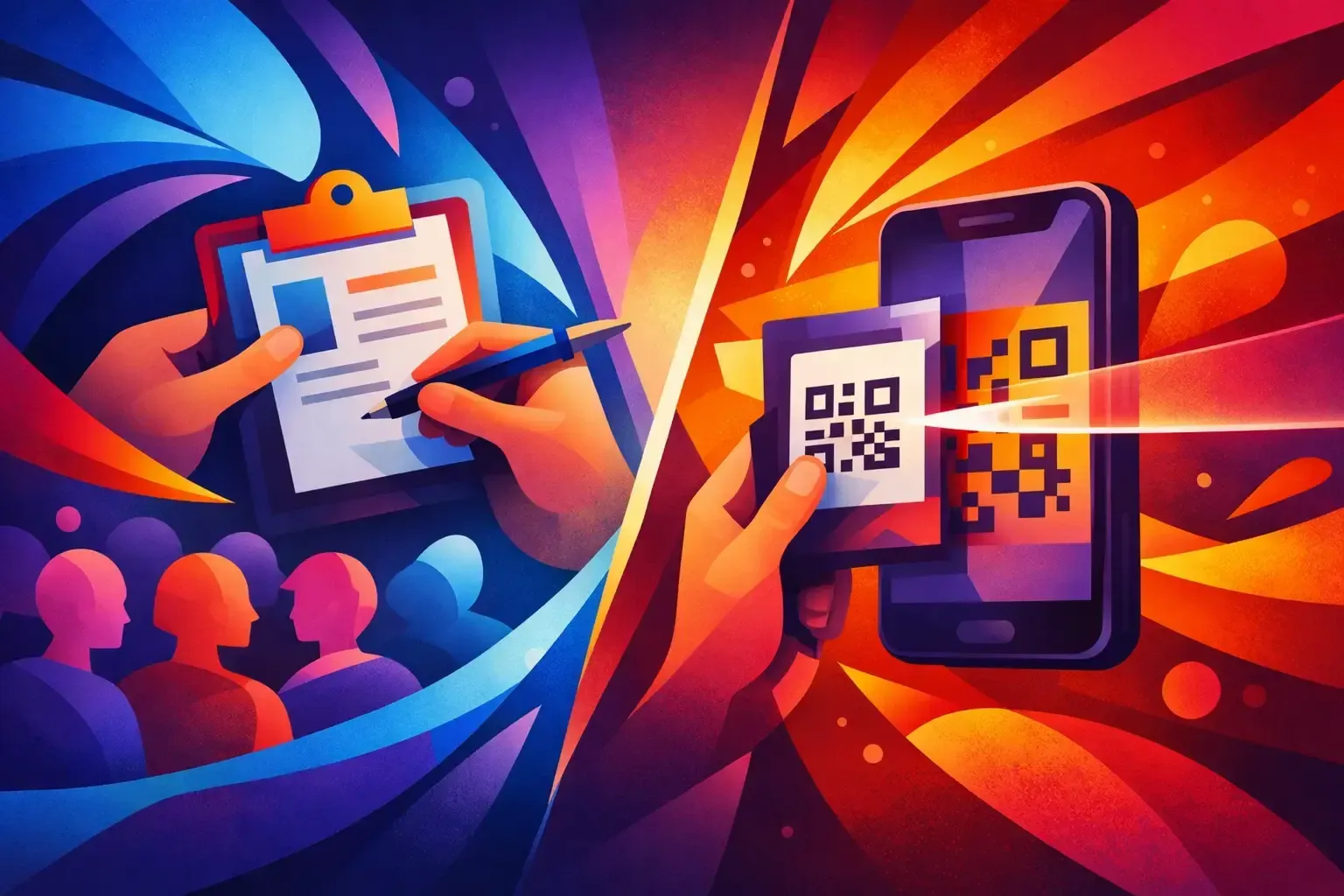 Manual Checkin Versus QR Scanning for Events